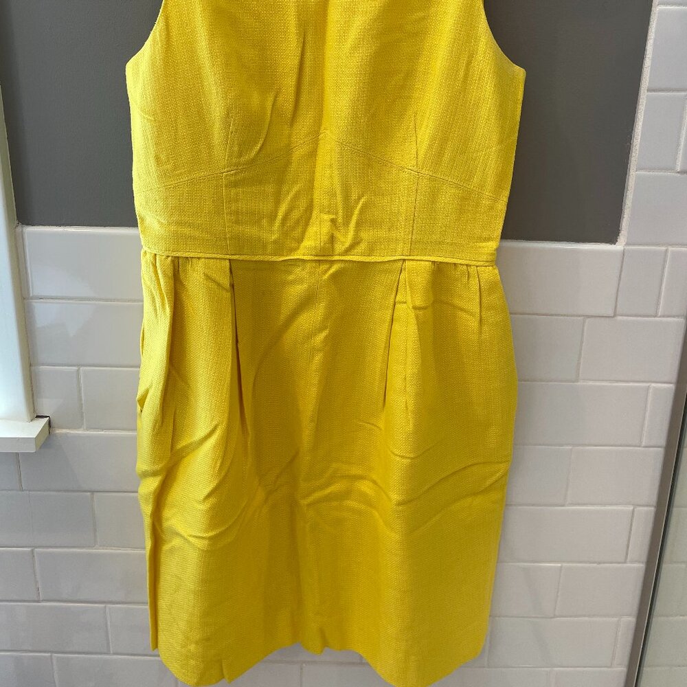 J. Crew Bright Yellow Sheath Dress | 4 - Picture 5 of 11
